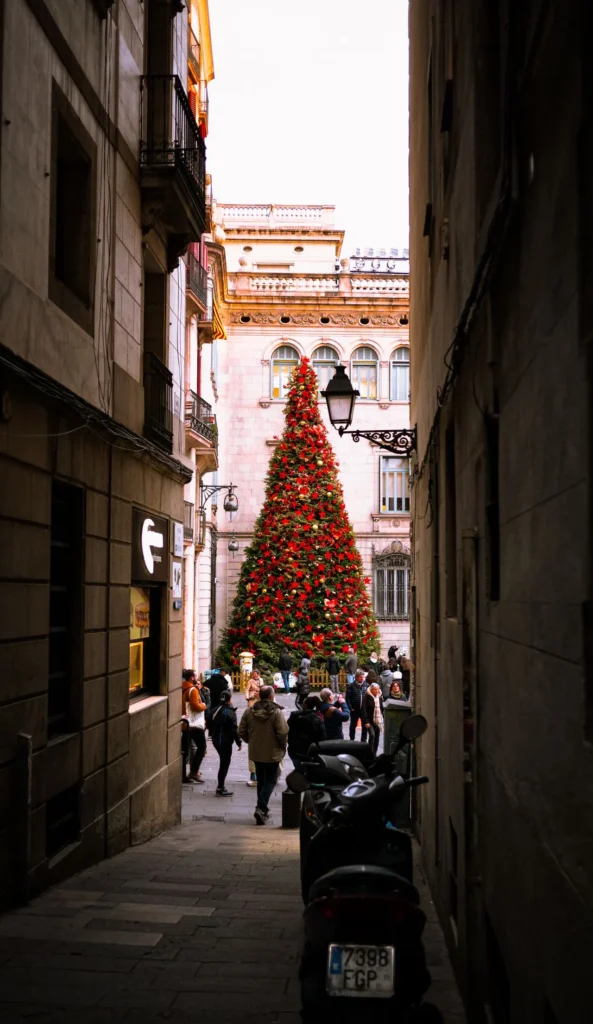 Kerst boom Barcelona